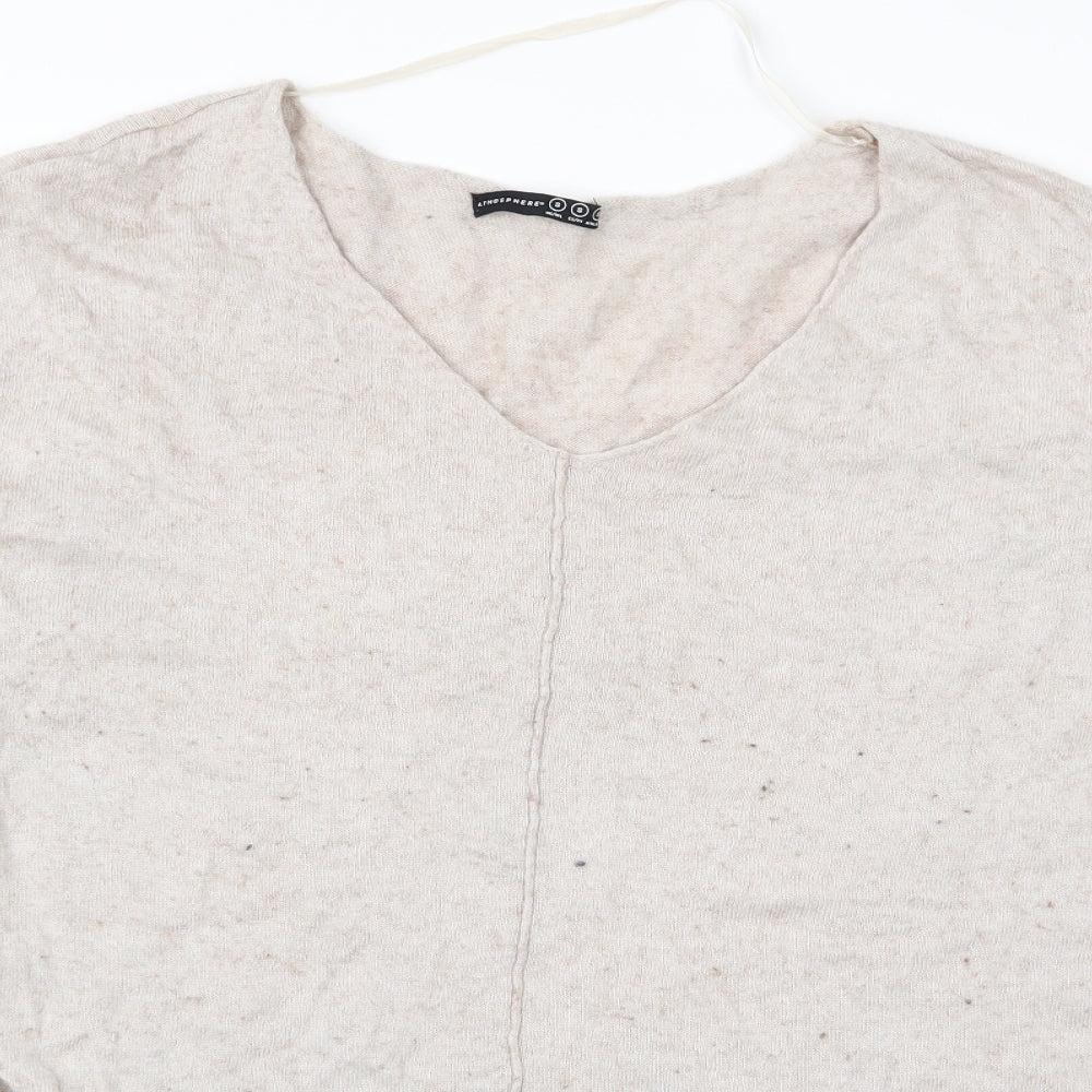 Womens UK Size S Atmosphere Beige Pullover Jumper