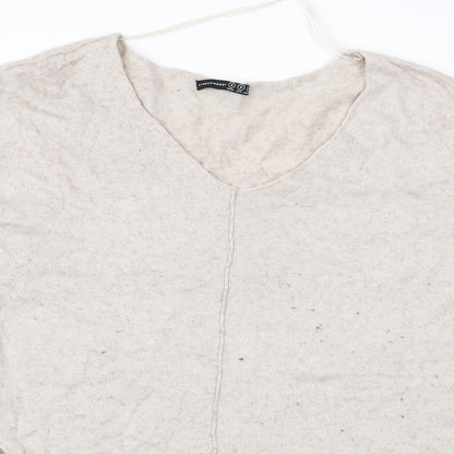 Womens UK Size S Atmosphere Beige Pullover Jumper