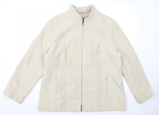 Klass Womens Beige   Jacket  Size M