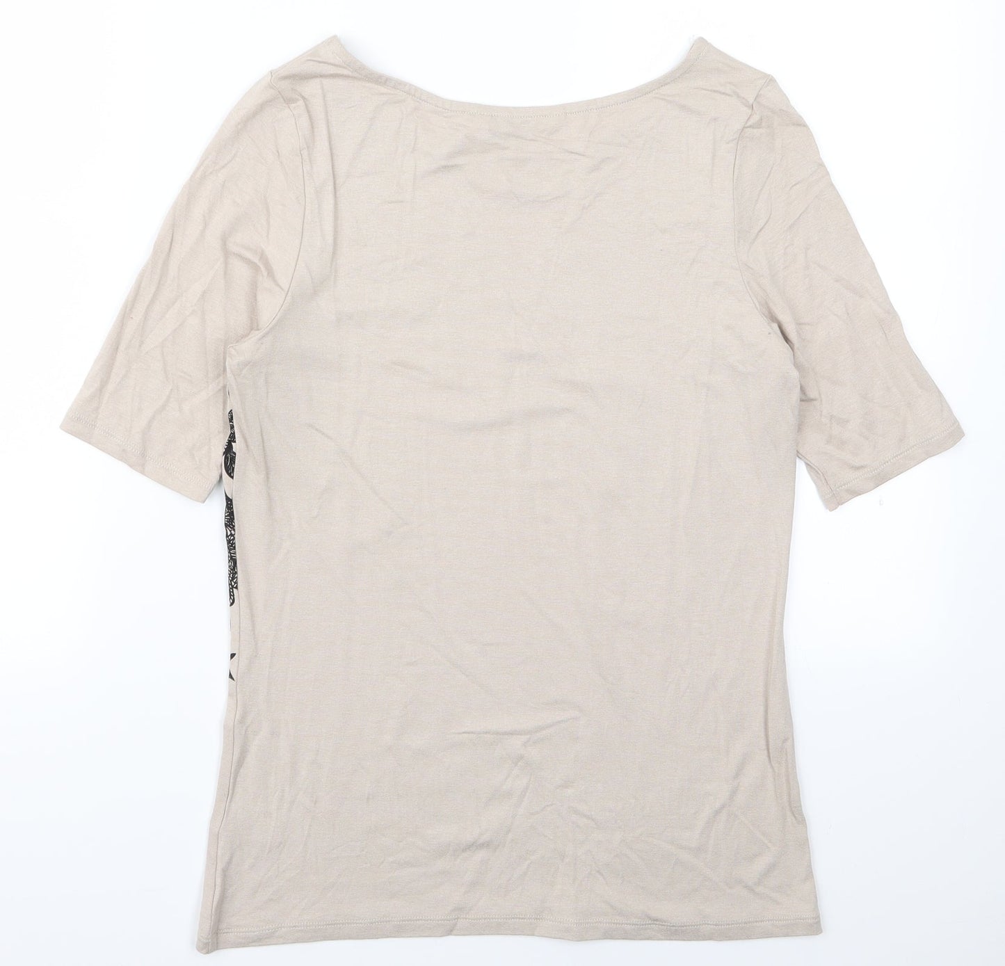 TU Womens Brown   Basic T-Shirt Size 8