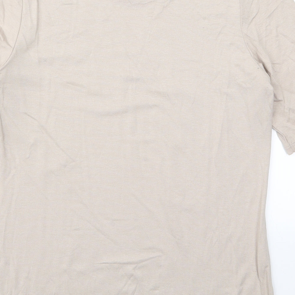 TU Womens Brown   Basic T-Shirt Size 8