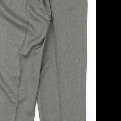 Womens UK Size 14 BM Regular Fit  Green Trousers