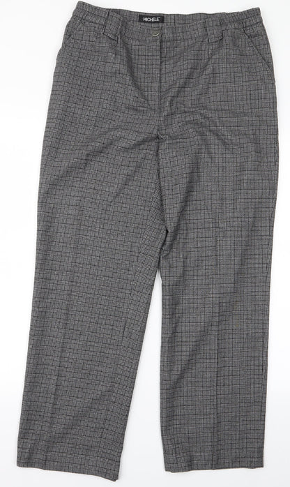 michelle Womens Grey  Rayon Trousers  Size 32 L24 in