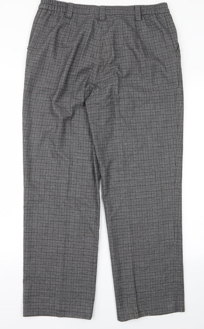 michelle Womens Grey  Rayon Trousers  Size 32 L24 in