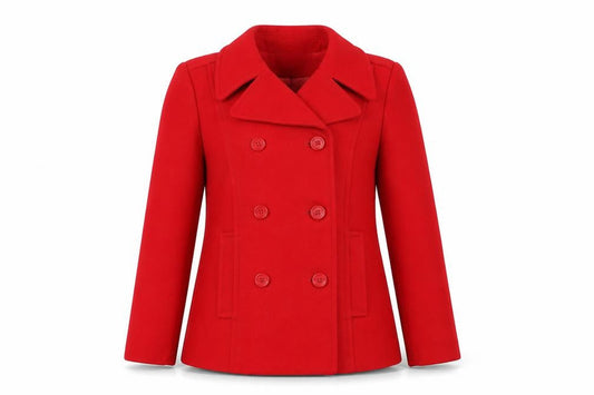 Womens UK Size 6 H&M Red Overcoat