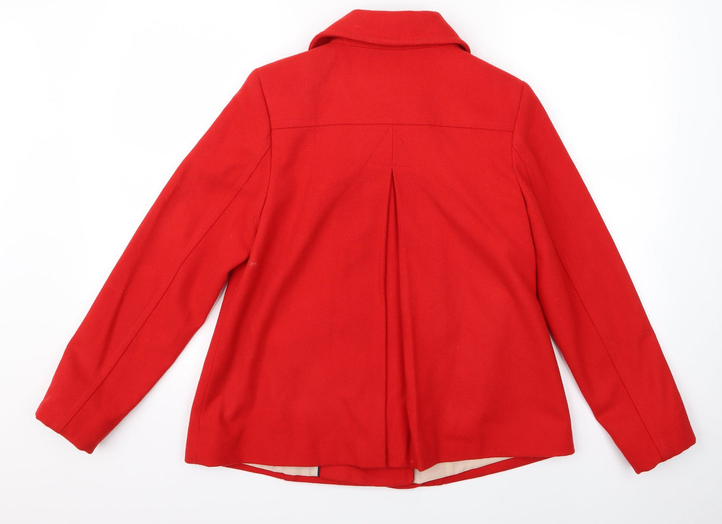 Womens UK Size 6 H&M Red Overcoat