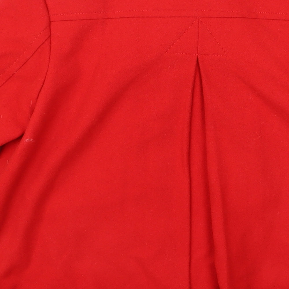 Womens UK Size 6 H&M Red Overcoat