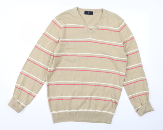 m&s Mens Beige   Pullover Jumper Size S