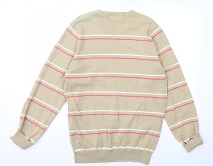 m&s Mens Beige   Pullover Jumper Size S