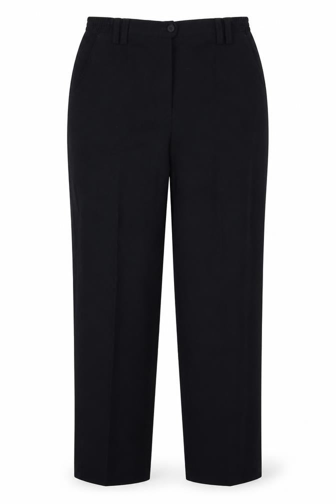 Womens UK Size 14 Preworn Regular Fit  Black Trousers