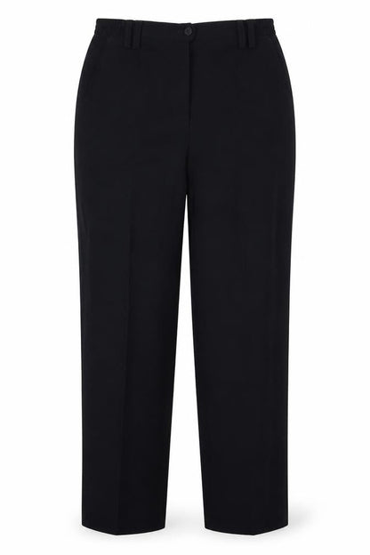 Womens UK Size 14 Preworn Regular Fit  Black Trousers