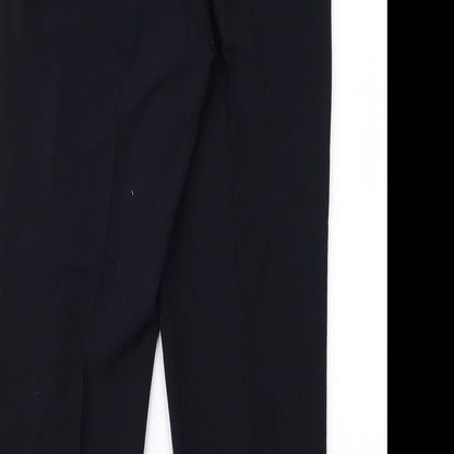 Womens UK Size 14 Preworn Regular Fit  Black Trousers