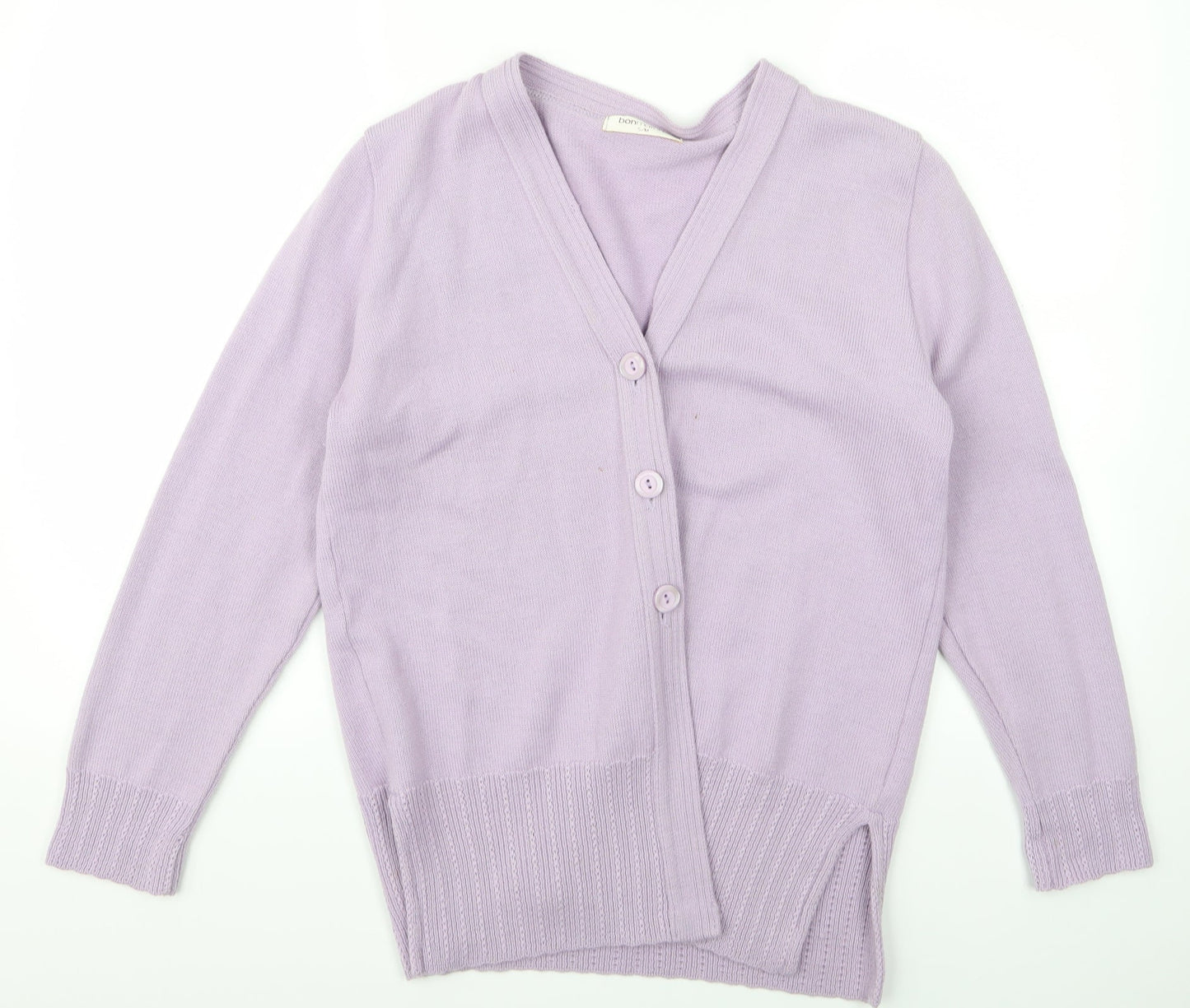 Womens UK Size S bonmarche Purple Cardigan Jumper