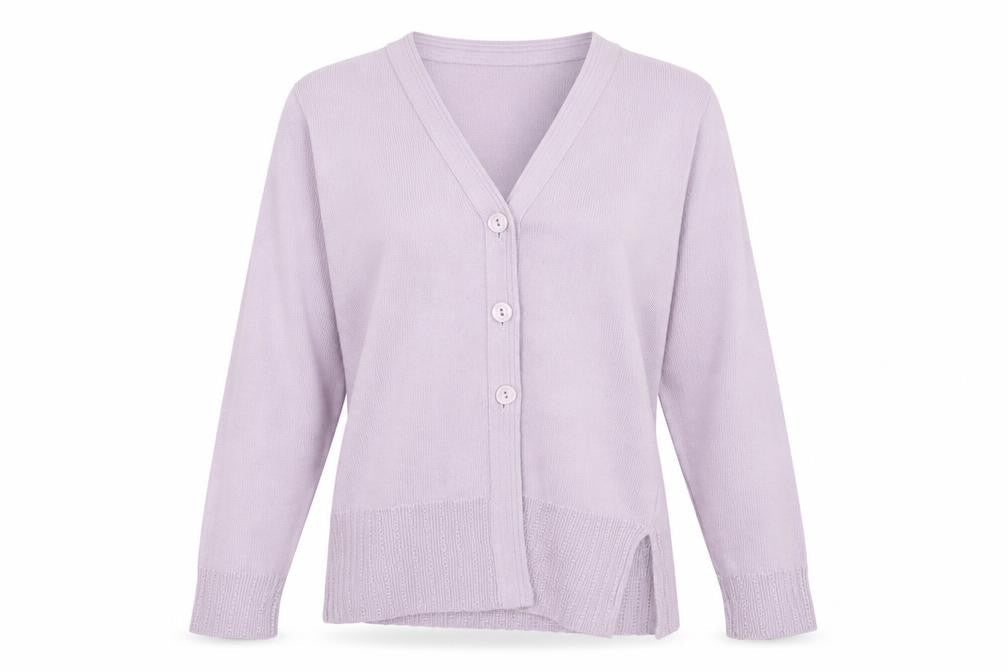 Bonmarché Womens Purple Cardigan Jumper Size S