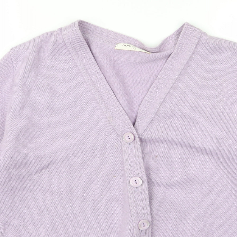 Womens UK Size S bonmarche Purple Cardigan Jumper