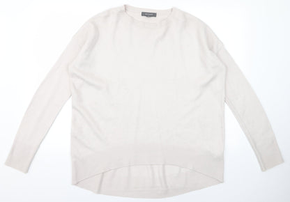 Primark Womens White   Pullover Jumper Size M