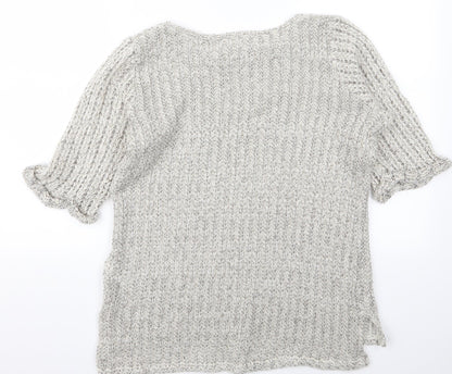 Womens UK Size 8 Preworn Beige Pullover Jumper