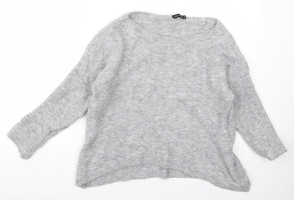 Womens UK Size S Preworn Grey Pullover Jumper