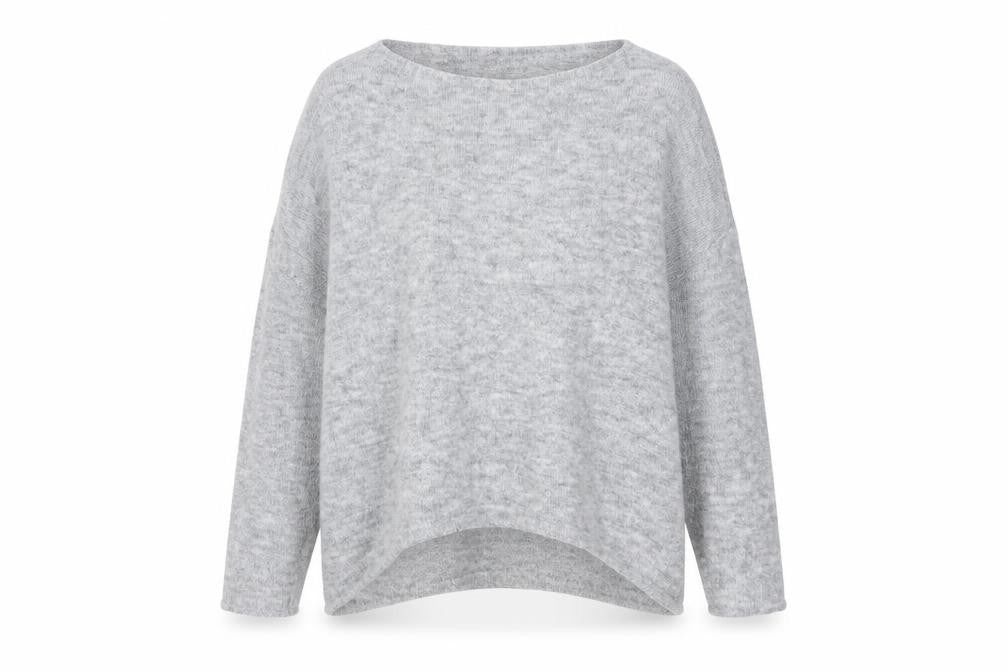 Womens UK Size S Preworn Grey Pullover Jumper