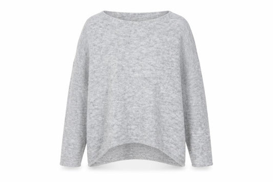 Womens UK Size S Preworn Grey Pullover Jumper