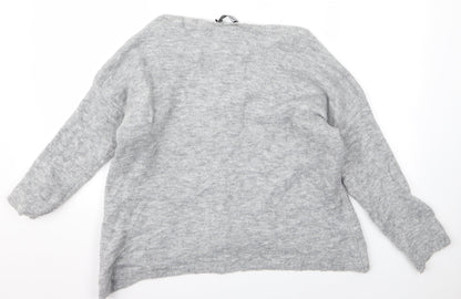 Womens UK Size S Preworn Grey Pullover Jumper