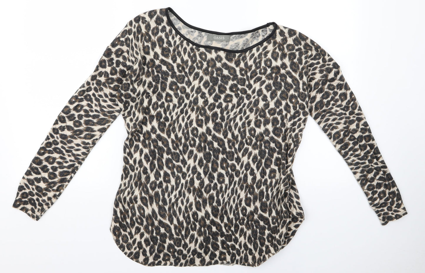 Womens UK Size S Preworn Black Pullover Jumper
