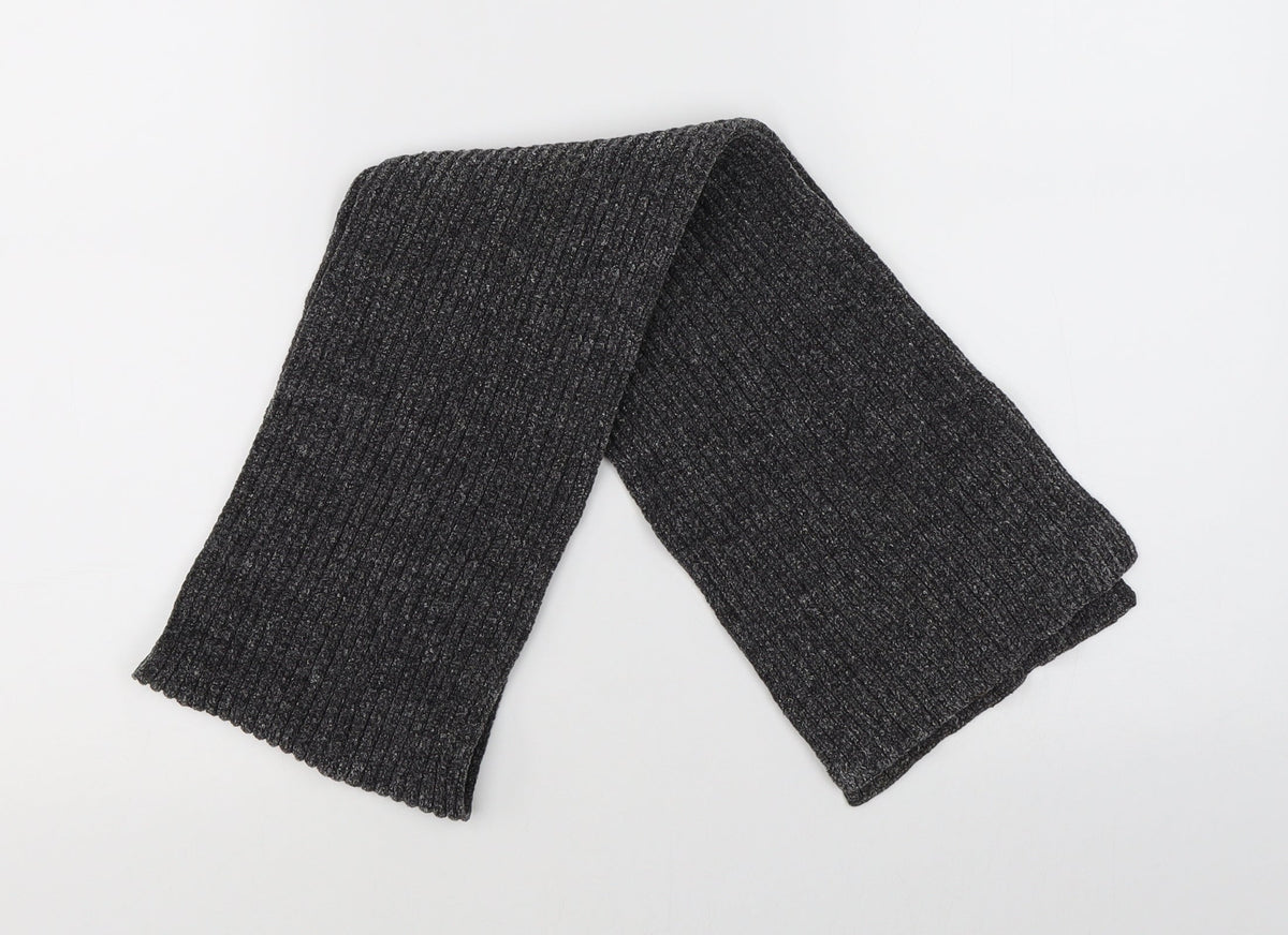 Front view of Preworn unisex grey scarf