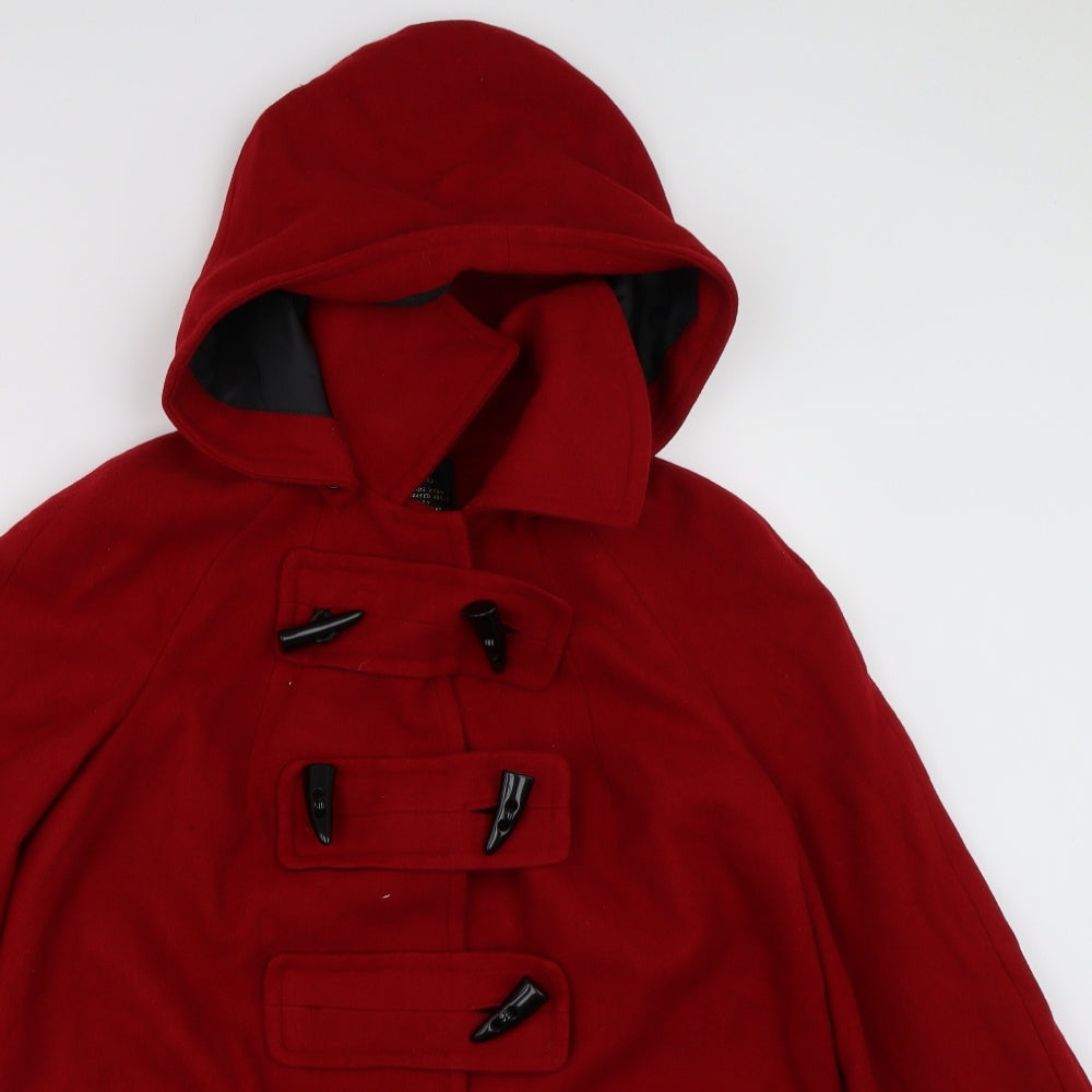 Womens UK Size 10 River Island Red Overcoat