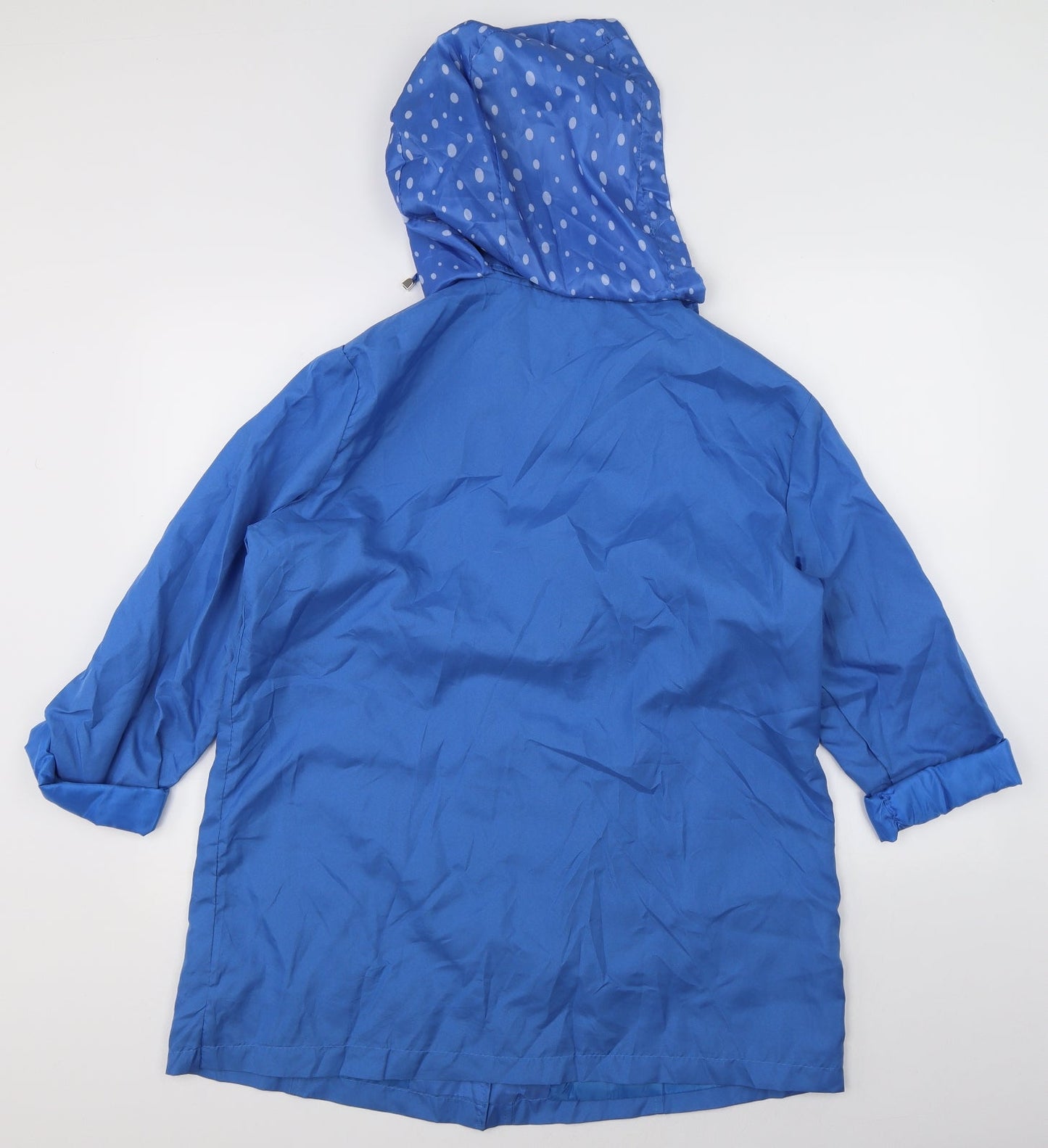 Womens UK Size M Preworn Blue Rain Coat