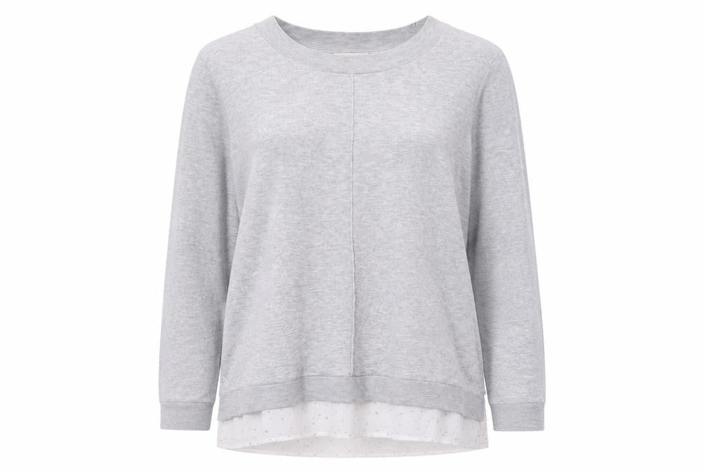 Womens UK Size L Monsoon Grey Pullover Jumper