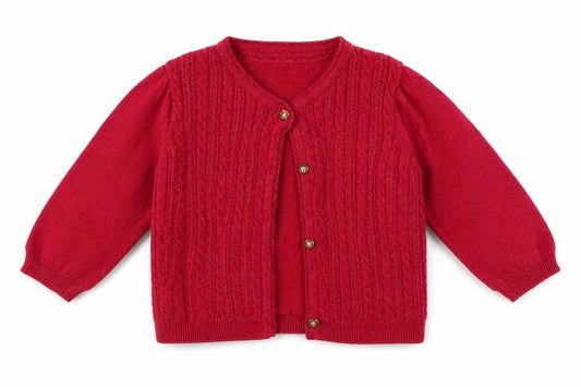 Preworn Girls Pink   Cardigan Jumper Size 6-9 Months