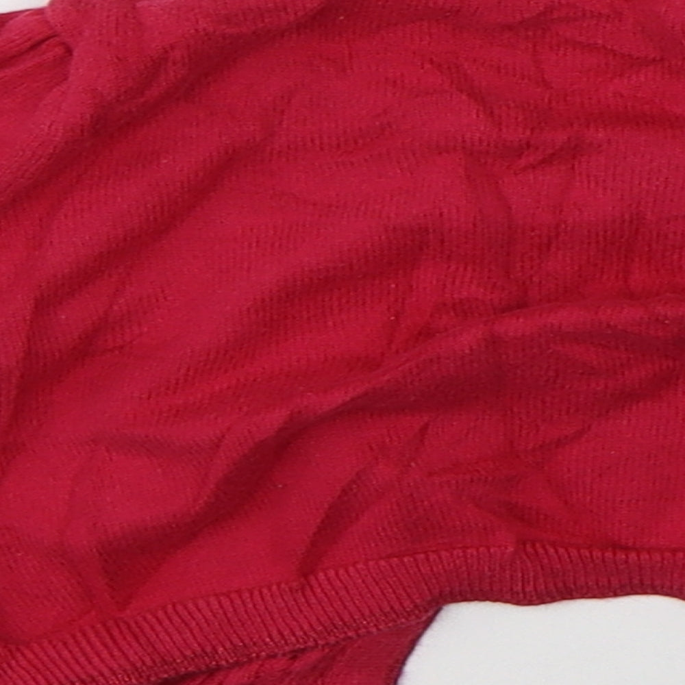 Preworn Girls Pink   Cardigan Jumper Size 6-9 Months