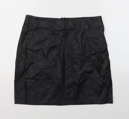 Oasis Womens Black   A-Line Skirt Size 8
