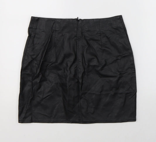 Oasis Womens Black   A-Line Skirt Size 8