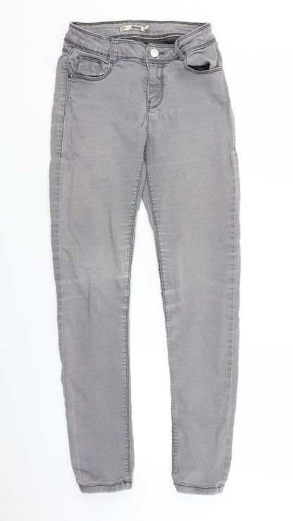 DP Womens Grey  Denim Jegging Jeans Size 8 L28.5 in