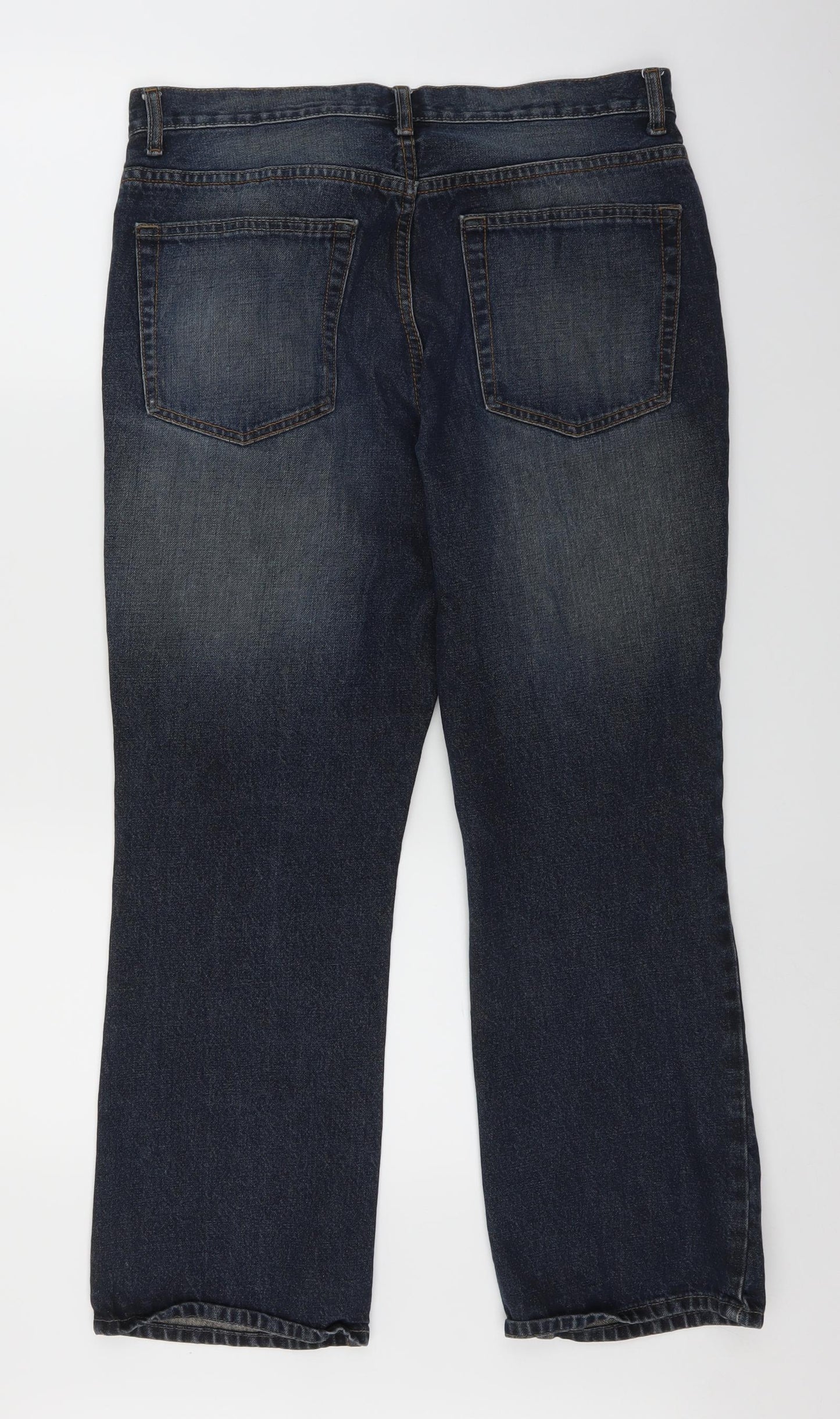 George Mens Blue  Denim Straight Jeans Size 34 in L27 in