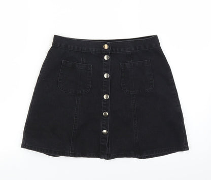 Womens UK Size S Cooperative A-Line Denim Skirt