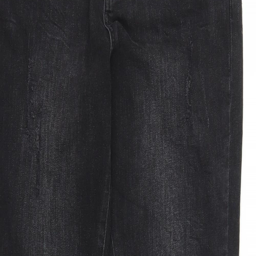 Womens UK Size 28 in Preworn Regular Fit Skinny Black Jeans