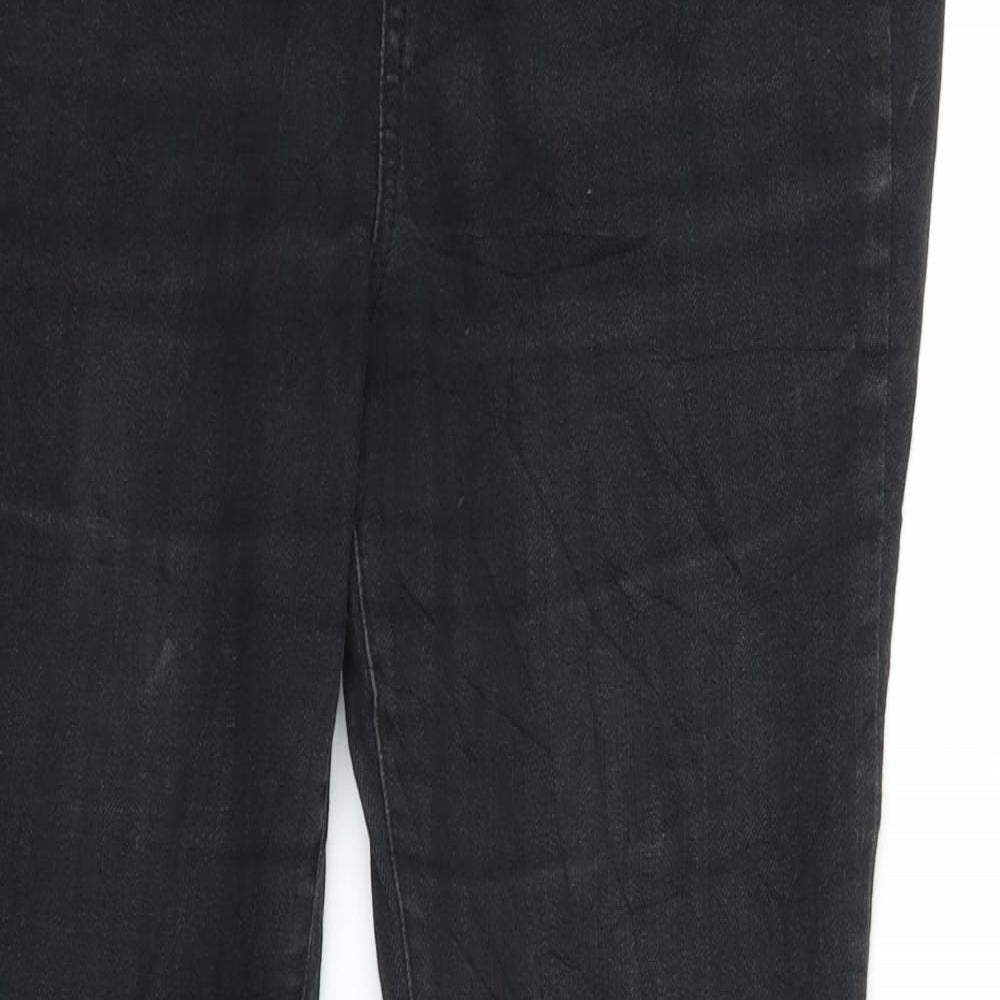 South Womens Black  Denim Straight Jeans Size 12 L28 in