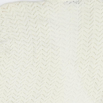 Womens UK Size L Whisper White Shrug Jumper
