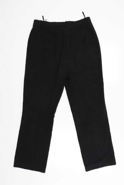 Womens UK Size 12 Marks and Spencer Regular Fit  Black Trousers