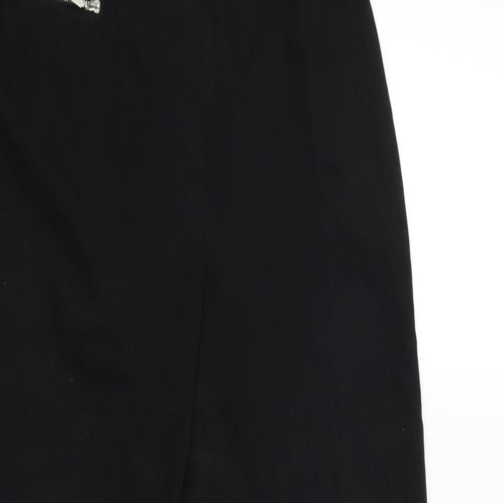 Womens UK Size 12 Marks and Spencer Regular Fit  Black Trousers