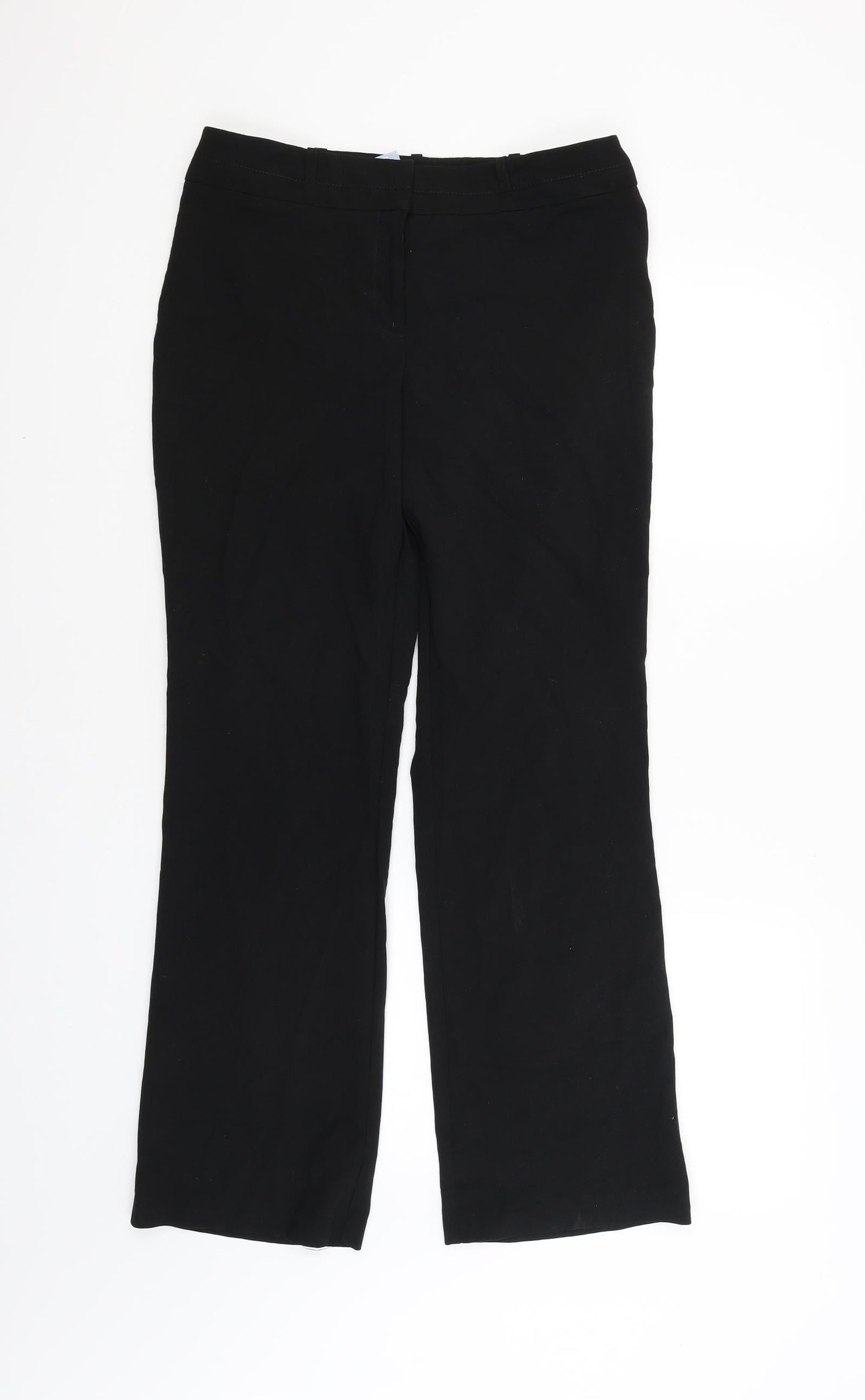 Womens UK Size 10 Dunnes Regular Fit  Black Trousers