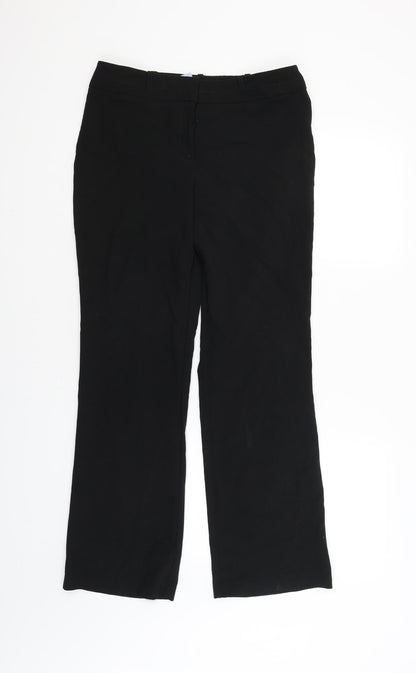 Womens UK Size 10 Dunnes Regular Fit  Black Trousers