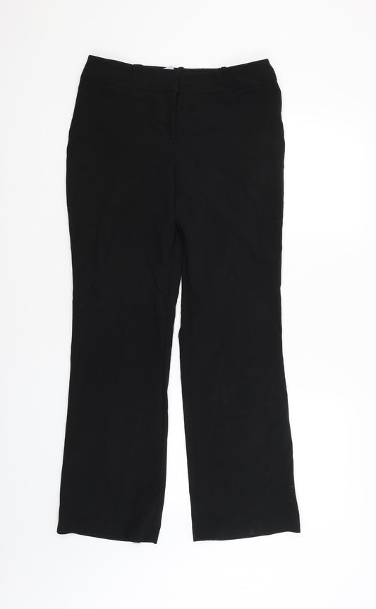 Womens UK Size 10 Dunnes Regular Fit  Black Trousers