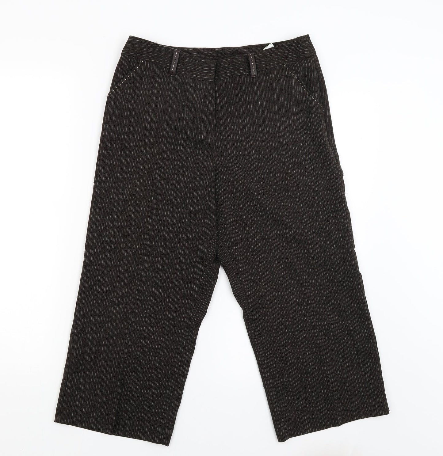 Womens UK Size 10 Papaya Regular Fit  Brown Trousers