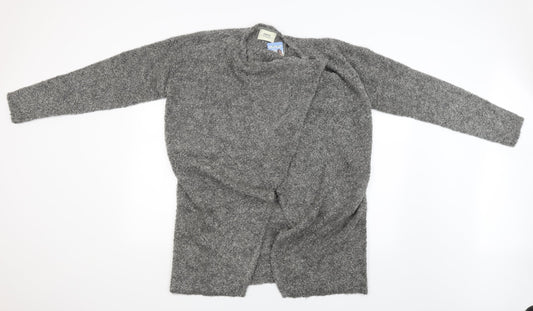 Womens UK Size L Papaya Grey Cardigan Jumper