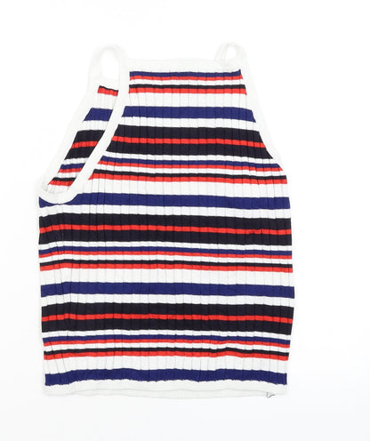 Divided Womens Multicoloured Striped  Tank Dress  Size L