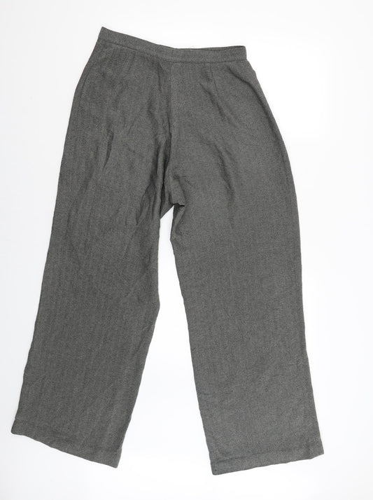 Womens UK Size 14 Marks and Spencer Regular Fit  Grey Trousers
