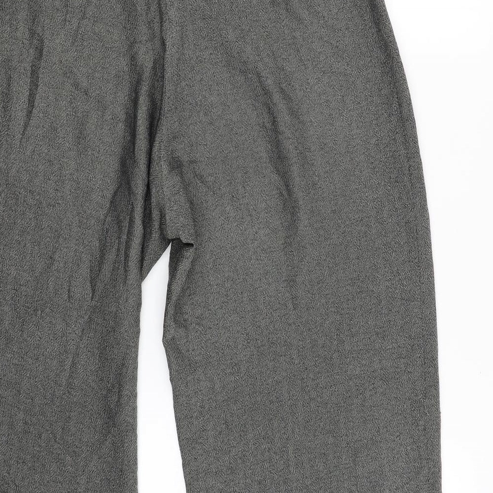 Womens UK Size 14 Marks and Spencer Regular Fit  Grey Trousers